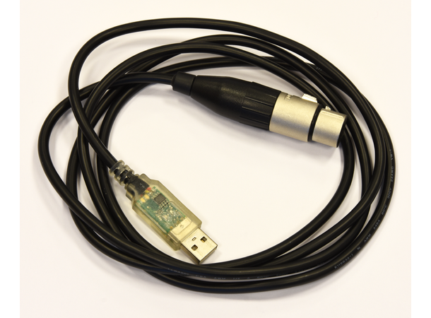 EXE Kabel USB til RS485 5 pin XLR-F. 1m Data interface