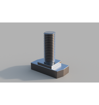 FlexRail M8 bolt M8 x 50mm T-hode glidbolt skinnefeste