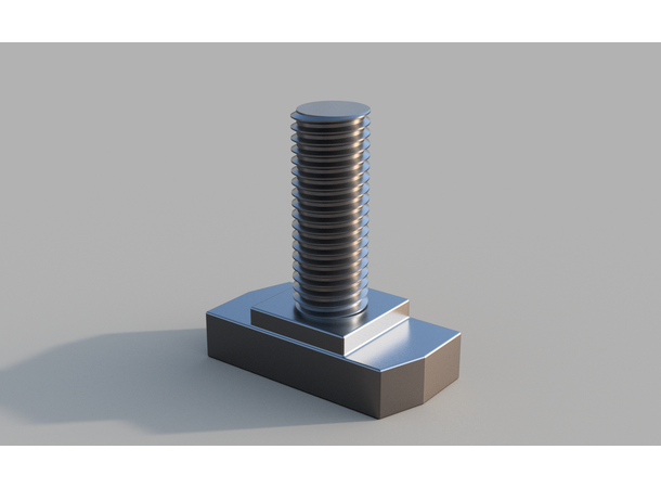 FlexRail M8 bolt M8 x 50mm T-hode glidbolt skinnefeste