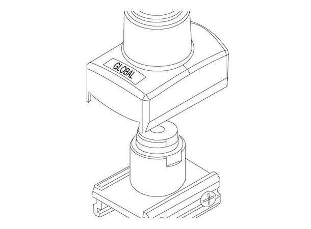 KAGU Pro-Track Pendelbrakett For3-fas 230V skinne SP 4R-3, hvit