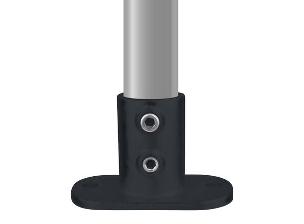 KUPO KPC-132B rail flange Ø48mmrørklemme.TUV.Sortmatt.