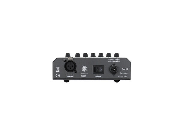 TRANSCENSION SDC6 6 kanals faderkontroll DC inn eller 9V batteri