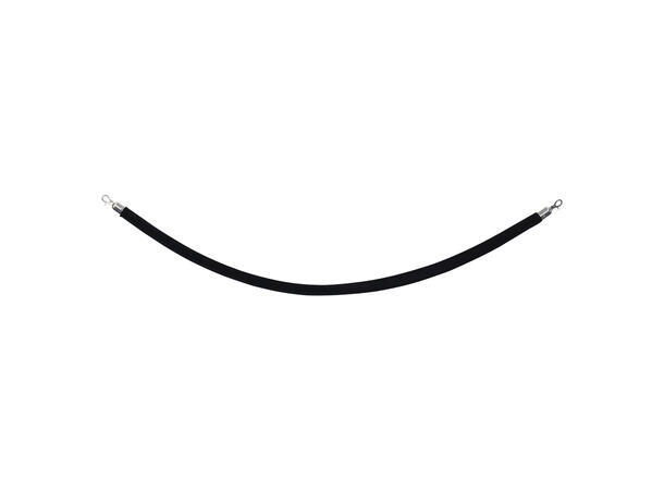 ELUMEN8 Velour rep, sort Krom endekappe, 1,5 meter
