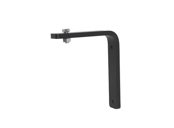 FlexRail veggbrakett Sort enkel skinne 8mm stål 