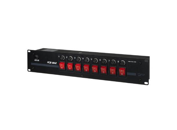 JB SYSTEMS PC-8 Bryterpanel 8 x Schuko ut