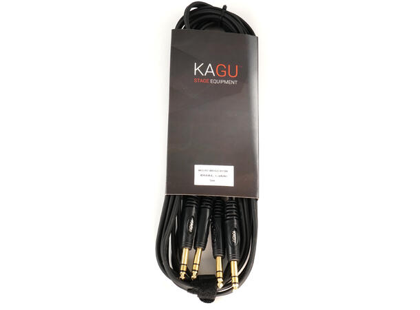 KAGU 2 x TRS jack til 2 X TRS jack 5 meter