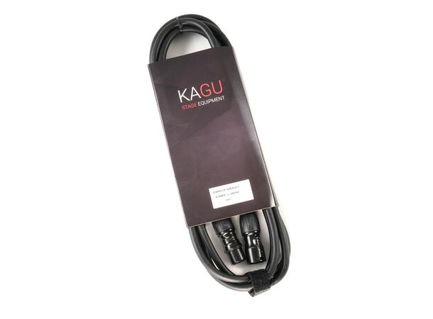 KAGU DMNX5BK DMX-kabel 3m 5-pin, sort