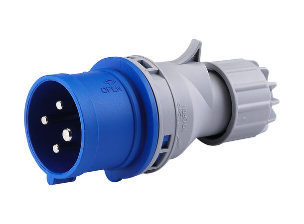 KAGU Støpsel 32A 3Pol+J 230V 9H IP44. 332-9 HTN024-9