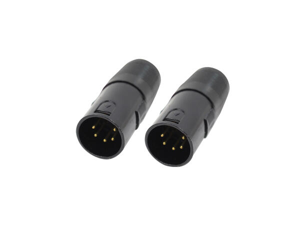 LEDJ 5 pin DMX endeplugg, 120Ohm Pakke á 2 stk.