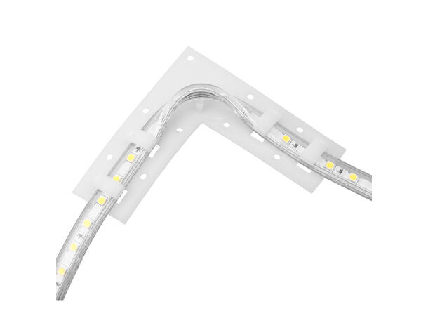 SBL Hjørnebrakett for 230V LED strip 10 stk.