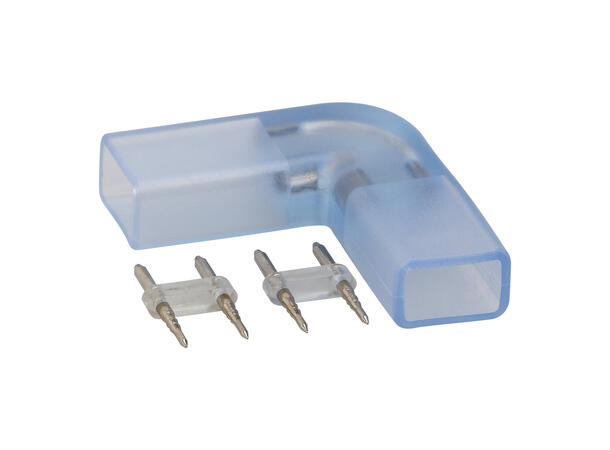 SBL Hjørneskjøt 230V LED strip For 8mm PCB, single col. (2 pin) 5 stk.
