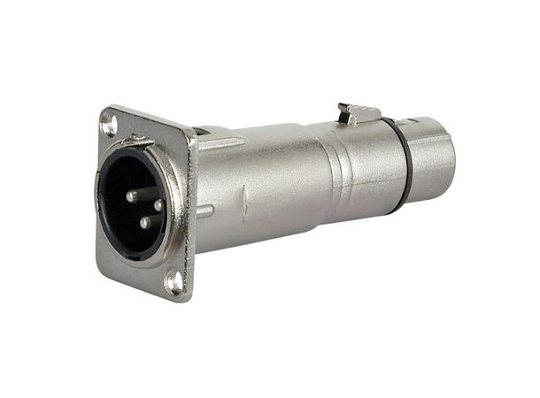 DAP FLA51 Overgang XLR han-XLR hun For panel montering