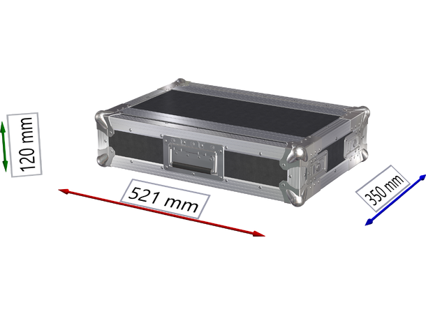 KAGU Effektrack inv. dybde 250mm. 2U 6,5mm platetykkelse