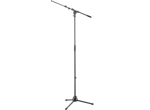 K&M 210/4B Mikrofonstativ m/galge Sort