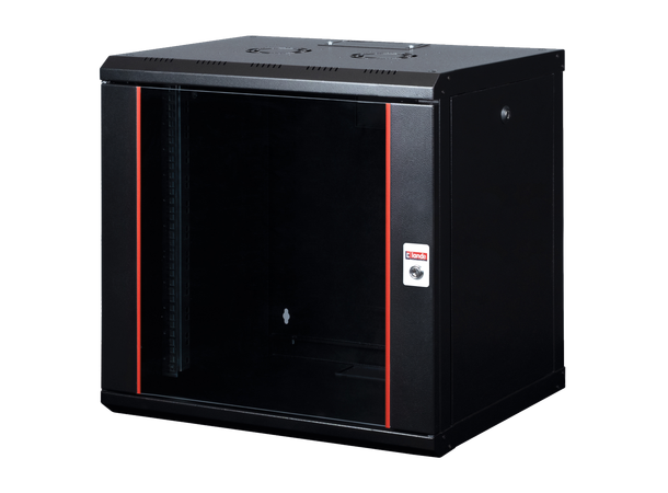 LANDE Veggskap 12U 19", Glassdør, B600xD600xH640