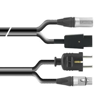 PROAUDIO TOUR66450 Kombikabel XLRm-XLRf + Schuko/EUR, Sort