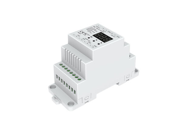 SBL LED driver 4 kanaler. DMX 512. DIN Maks 4x5A. 5-24VDC inn.