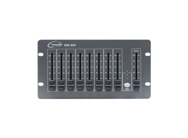 TRANSCENSION SDC 824 DMX kontroller 3 banker á 8 kanaler, totalt 24 kanaler