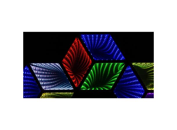 BRITEQ Hexagon RGB 3D Speileffekt 9 DMX-kanaler