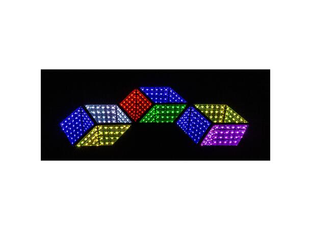 BRITEQ Hexagon RGB 3D Speileffekt 9 DMX-kanaler