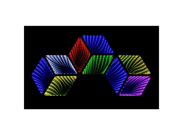 BRITEQ Hexagon RGB 3D Speileffekt 9 DMX-kanaler