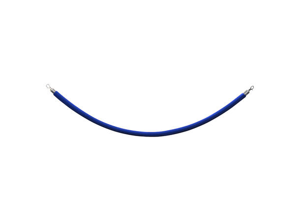 ELUMEN8 Velour rep, blå Krom endekappe, 1,5 meter