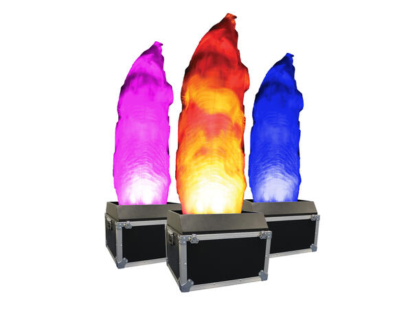 EQUINOX FLAM12 Flammesimulator I flight, 2 meter høyde, 4 DMX-kanaler
