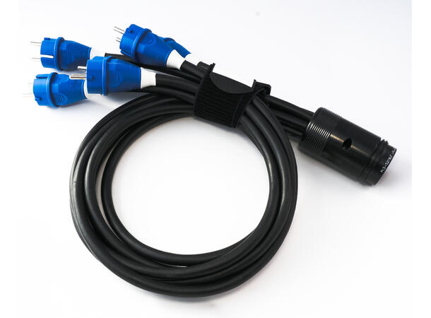 KUPO Socapex break inn 1 meter 3 x 2,5mm2 kabel