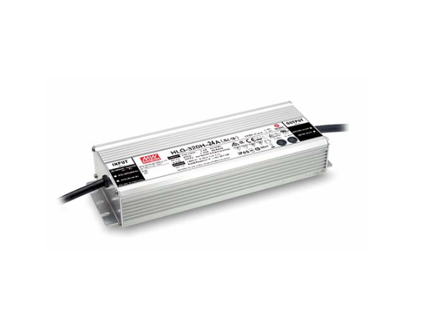 MEANWELL Strømforsyning 24VDC, 320W 13,3A. For LED strip etc. IP 67