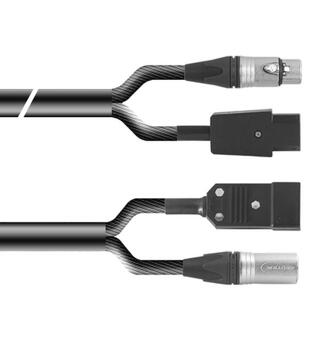 PROAUDIO TOUR76460 Kombikabel XLRm-XLRf + EUR/EUR