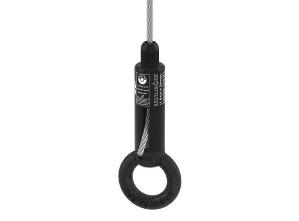 REUTLINGER 50 SV III med Ø25mm øye, lang For 4mm-5mm wire. Sort