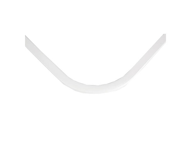 TOSO Winpia Bue, 40 x 40 cm, radius 90° Sølv, 180 mm 0,4m * 0,4m
