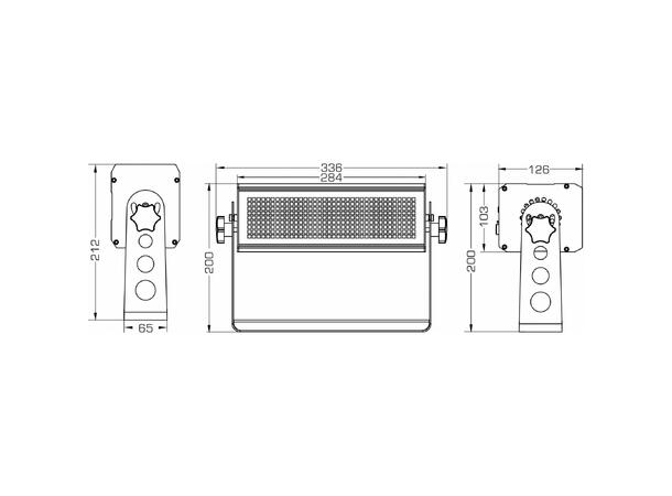 BRITEQ BT-MAGICFLASH Strobe 9 kontrollérbare segmenter, 35.000lm