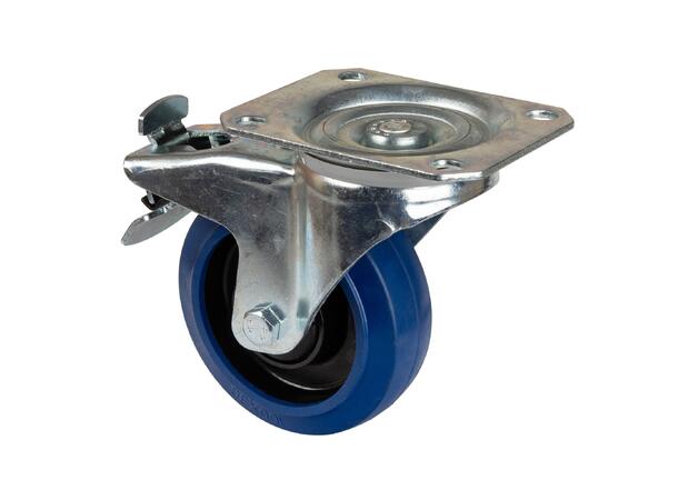 JB SYSTEMS hjul til hjulplate 4 stk. 100mm hjul, hvor av 2 stk m/brems