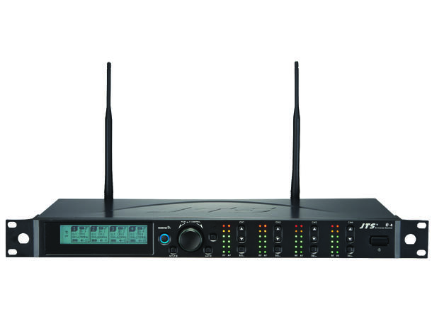 JTS R-4 trådløst system, 4 kanaler 4  x JSS-4B håndholdt mikrofon