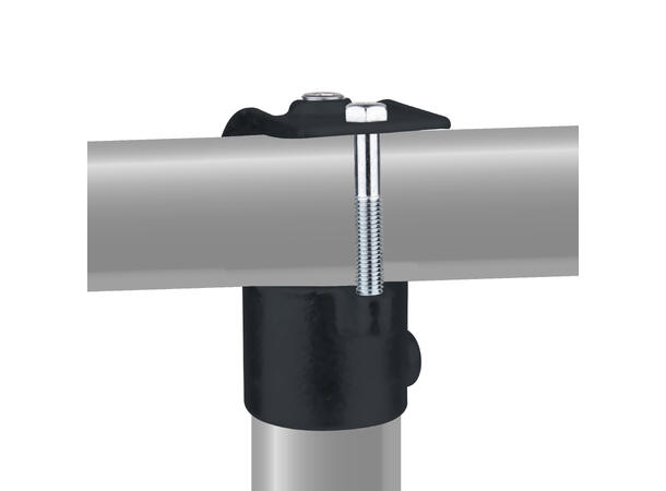 KUPO KPC-135 rør clamp T-stykke åpen Ø48mmrørklemme.TUV.Sortmatt.