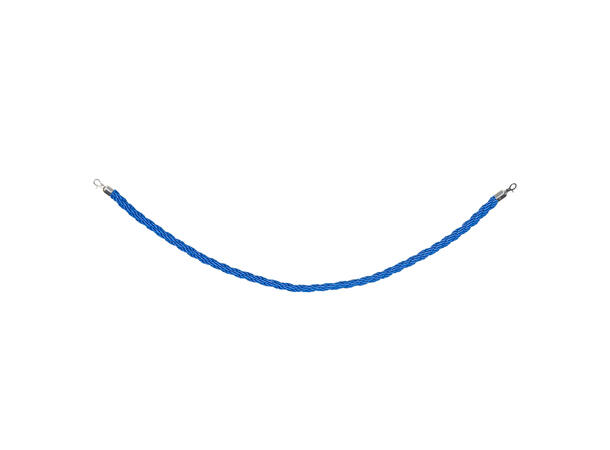 ELUMEN8 Tvunnet rep, blå Krom endekappe, 1,5 meter
