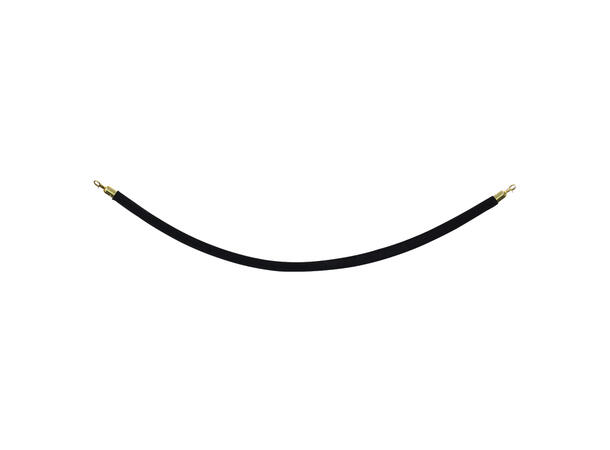 ELUMEN8 Velour rep, sort Gull endekappe, 1,5 meter