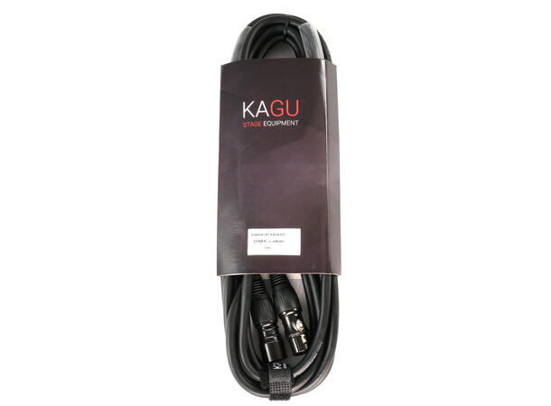 KAGU DMNX5BK DMX-kabel 5m 5-pin, sort