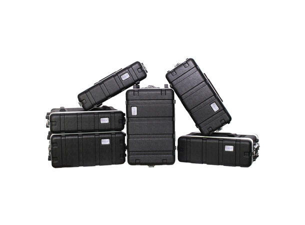 PROTEX Flightcase inv. dybde 340mm. 3U ABS plast