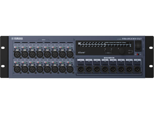 Yamaha RIO1608-D2 I/O Rack I/O Rack. 16 analog in, 8 analog out
