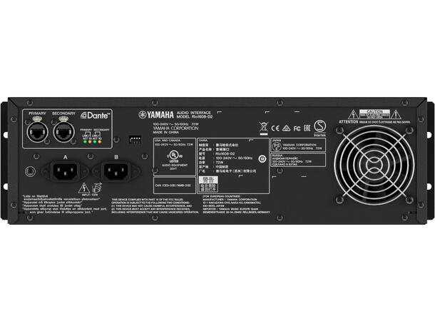 Yamaha RIO1608-D2 I/O Rack I/O Rack. 16 analog in, 8 analog out