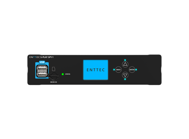 ENTTEC S-PLAY SP1 Smart Player DMX recorder m/RS-232. Ethernet m/PoE