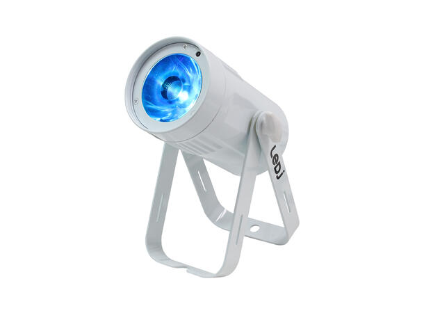 LEDJ 15W LED Eventspot RGBW, DMX Hvit. 4°. 10° og 45° filter inkludert