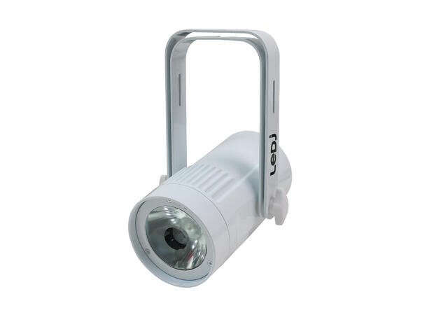 LEDJ 15W LED Eventspot RGBW, DMX Hvit. 4°. 10° og 45° filter inkludert