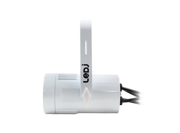 LEDJ 15W LED Eventspot RGBW, DMX Hvit. 4°. 10° og 45° filter inkludert