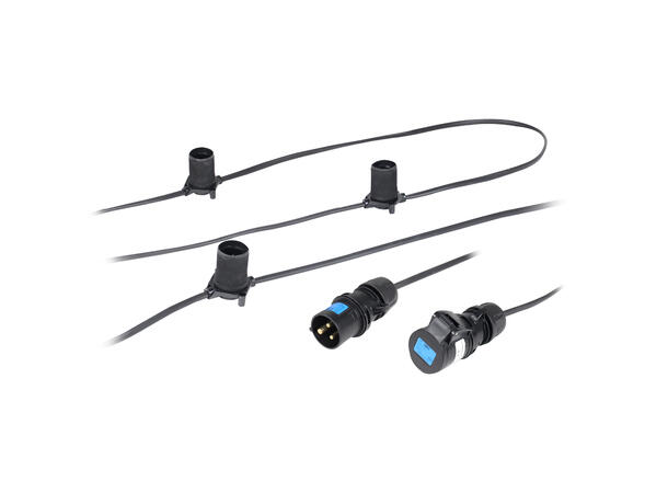 PCE 100m BC Lyslenke 3m Spacing with 16A Plug and Socket