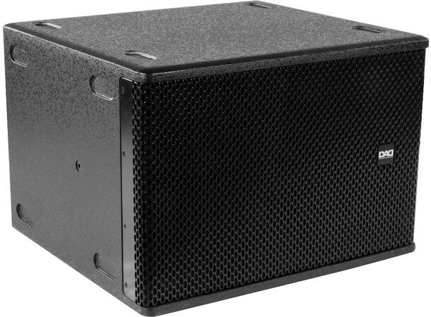 DAD ARK12SA Aktiv subwoofer 12" Sort. Maks SPL 125dB. 700W utg.for sat