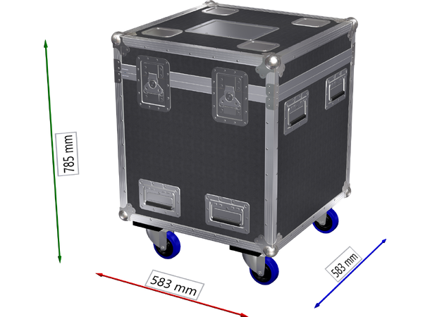 KAGU Flightcase for 1 stk. RA2000 60x60x630