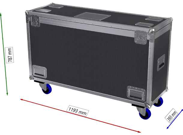 KAGU flightcase for 2 stk ECPANELTWC800 Produsert i Norge